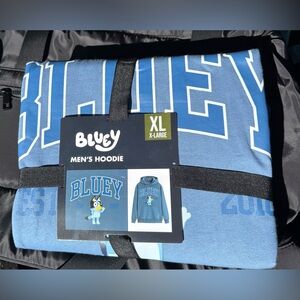 Bluey Men's and Big Men's Graphic Hoodie, Sizes XL, 2XL, 3XL New